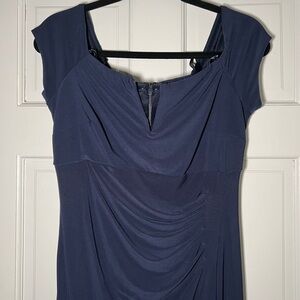 Navy blue maxi formal dress